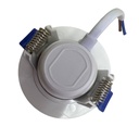 (203-3K) Lucerna - Lampara Spot Dirigible LED 3W 2-1/2" 3000K Luz Calida Redonda Empotrar Borde Blanco 270lm