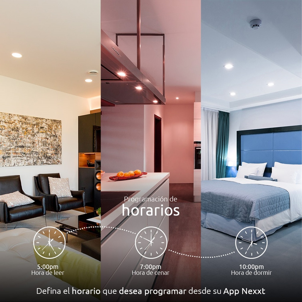 [NHB-C310] Nexxt Home - Bombillo LED 4W RGB Inteligente 110V GU10 WiFi