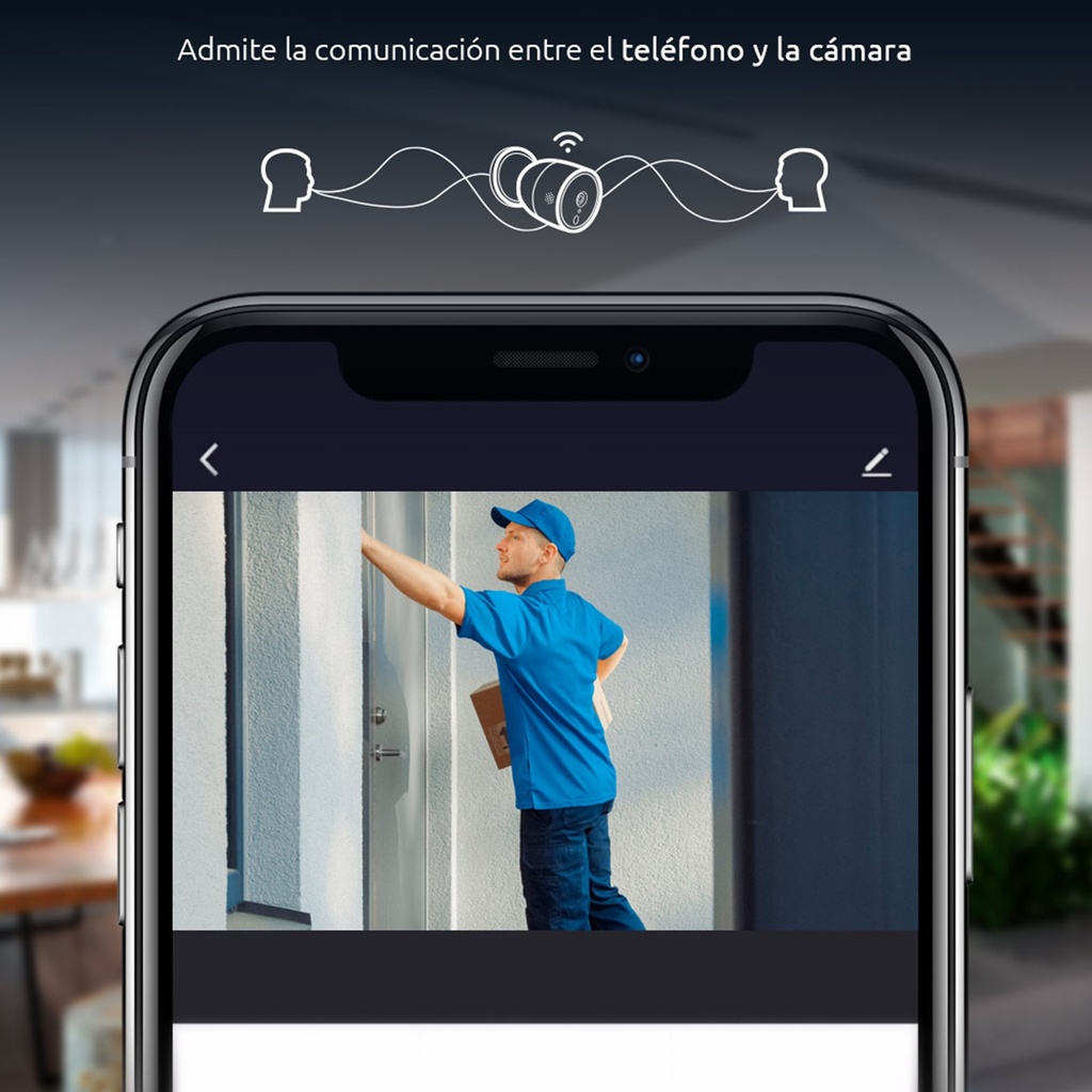 [NHC-O630] Nexxt Home - Cámara Inteligente HD 1080P [2MP] de Bateria para Exteriores/Interiores WiFi