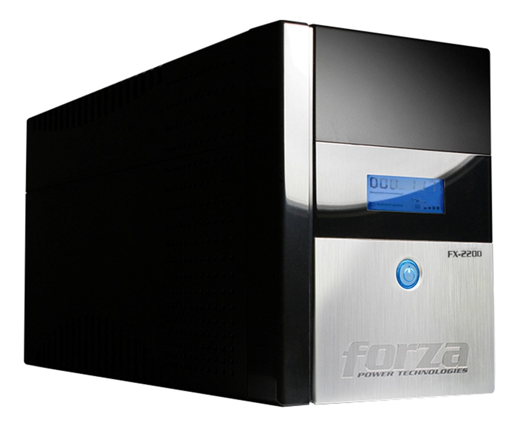 [FX-2200LCD] Forza - UPS Interactivo 2200VA/1200W Pantalla LCD 110V [8] x NEMA 5-15R + USB + Coaxial