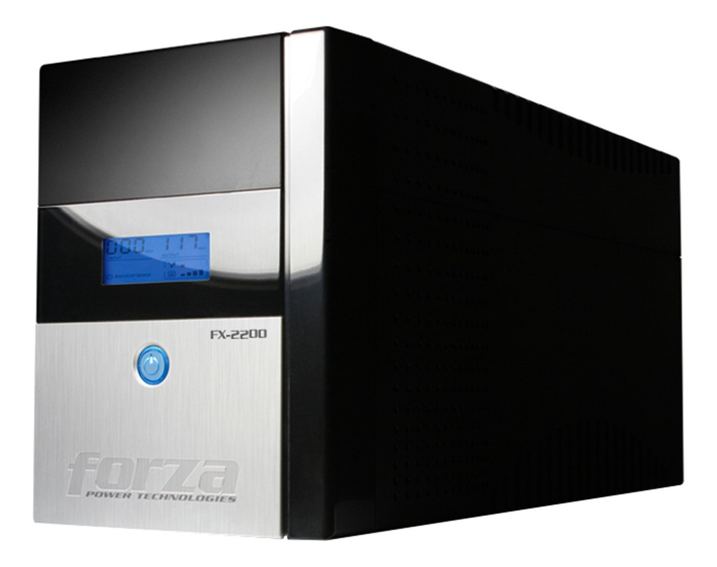 [FX-2200LCD] Forza - UPS Interactivo 2200VA/1200W Pantalla LCD 110V [8] x NEMA 5-15R + USB + Coaxial