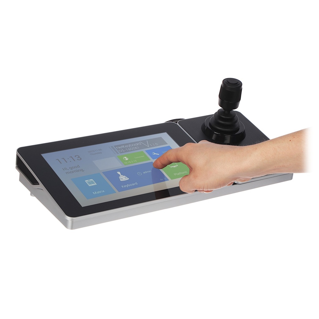 [DS-1600KI] Hikvision - Controlador IP Joystick con Pantalla Táctil de 10.1" S.O. Android ver. 4.4 Compatible con Cámaras IP PTZ IP DVRs NVRs Soporta Hikvision HiLook