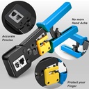 [CRI-PASS-RJ45/11/12] Yangoutool - Herramienta Crimpeador de Paso Regular y Final RJ45/RJ11/RJ12