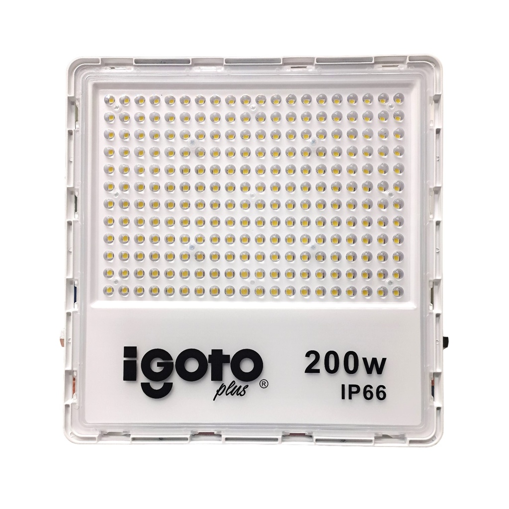 [IG-RL200W] Igoto - Reflector LED Cuadrado 200W 6500K Multivoltaje IP66 360x350x50mm