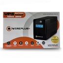 [WP-750VA] Wireplus - UPS Interactivo 750VA 360W con Pantalla LCD 120V [4] Tomas