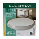 [S-601B0-G] Lucerna - Lampara de Techo Plafon Decorativo 46W [500mmx75mm] C/Control Dimerizable 3K-4K-6K Superficial
