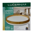 [S-605M-G] Lucerna - Lampara de Techo Plafon Decorativo 46W [500mmx80mm] C/Control Dimerizable 3K-4K-6K Superficial