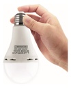 [9W-BE-E27-6.5K] Lucerna - Bombillo LED Bulbo Emergencia Recargable 9W 6500K Luz Fria 810lm Rosca E27