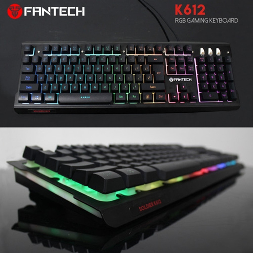[K612] Fantech - Teclado Soldier Ingles Gaming