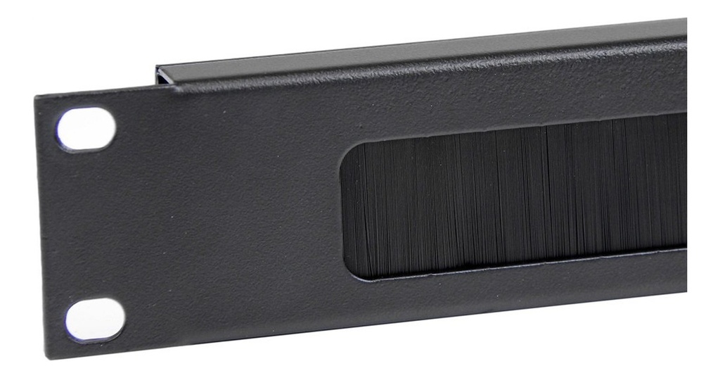 [PC1U] Onlink - Panel Organizador Pasacables con Cepillo Horizontal 1U 19" Metalico con Tornillos y Tuercas