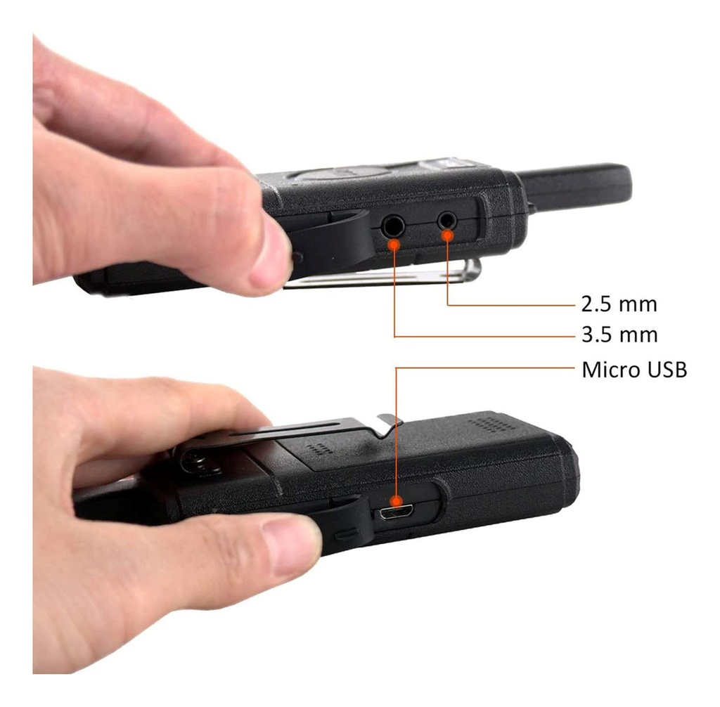 [RT18] Retevis - Radios Portatiles FRS 16 Canales Dual PTT [2 Unidades]