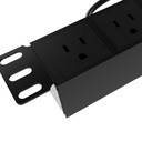 [AW222NXT81] Nexxt - Regleta Horizontal para Montaje en Bastidor 9 Tomas 125V 15Amp