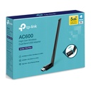 [T2U-PLUS-ARCHER] TP-Link - Adaptador USB Inalambrico WiFi Doble Banda de Alta Ganancia AC600