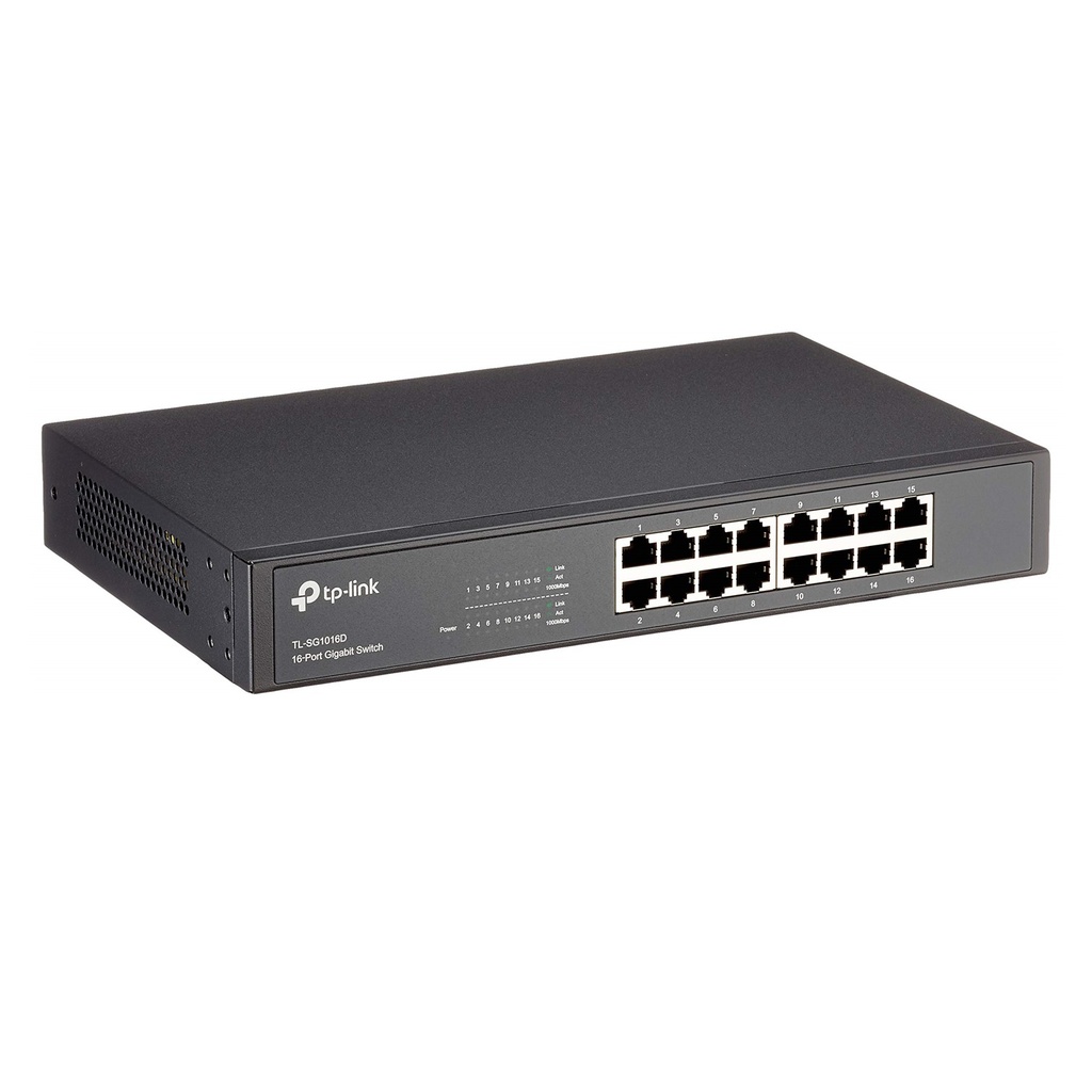 [TL-SG1016D] TP-Link - Switch de Escritorio/Rack de 16 Puertos a Gigabit
