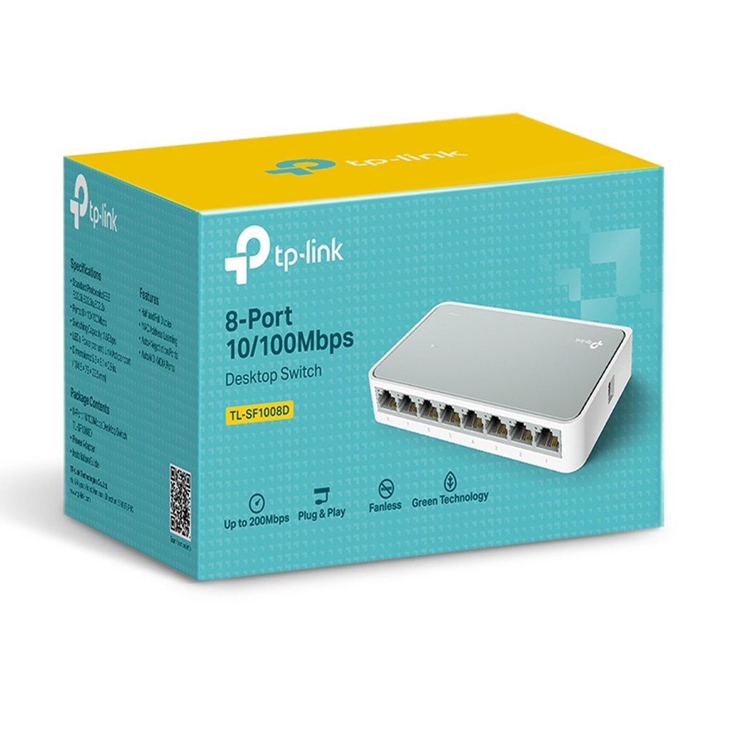 [TL-SF1008D] TP-Link - Switch de Escritorio de 8 Puertos a 10/100 Mbps