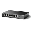 [TL-SF1006P] TP-Link - Switch de Escritorio/Rack de 6 Puertos a 10/100 con 4 Puertos POE