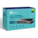 [TL-SF1006P] TP-Link - Switch de Escritorio/Rack de 6 Puertos a 10/100 con 4 Puertos POE