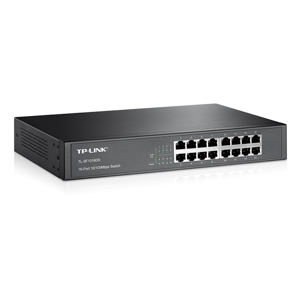 [TL-SF1016DS] TP-Link - Switch de Escritorio/Rack de 16 Puertos a 10/100 Mbps