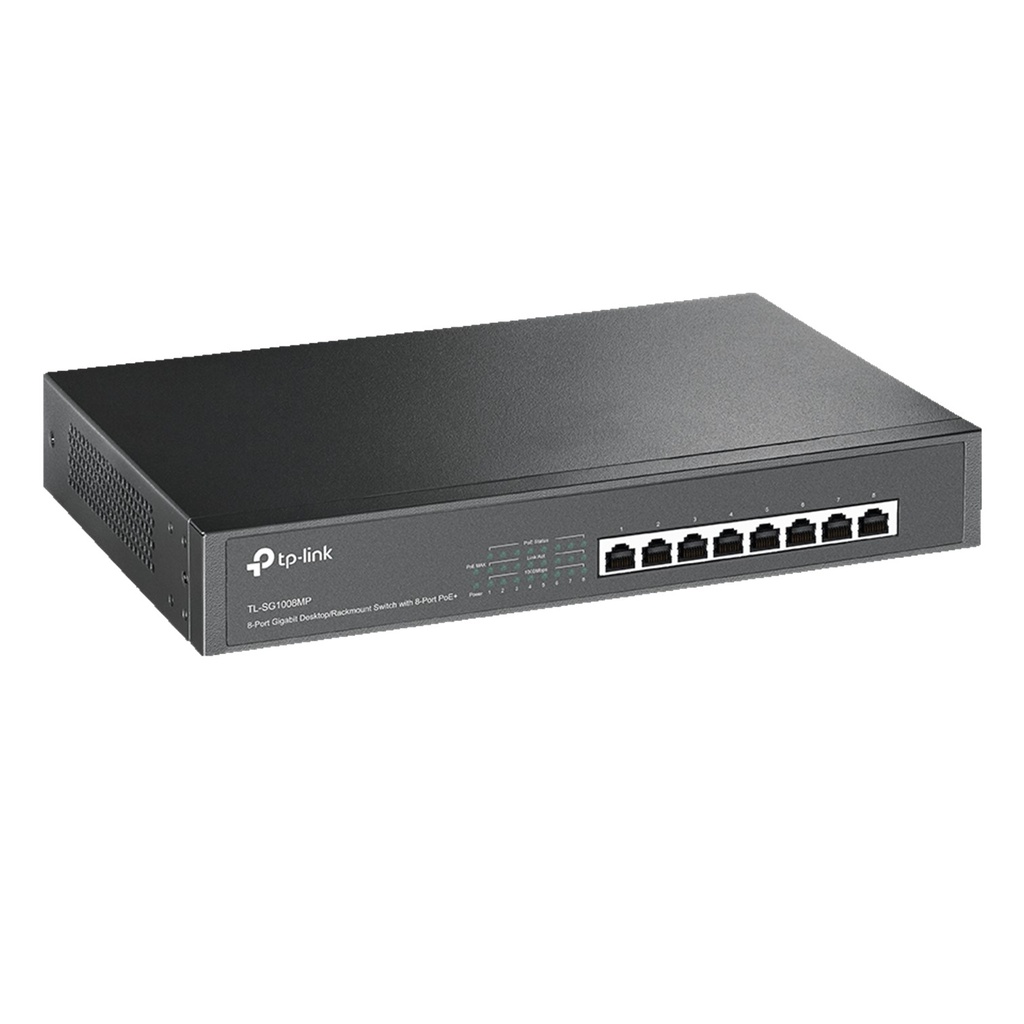 [TL-SG1008MP] TP-Link - Switch de Escritorio/Rack de 8 Puertos a Gigabit POE