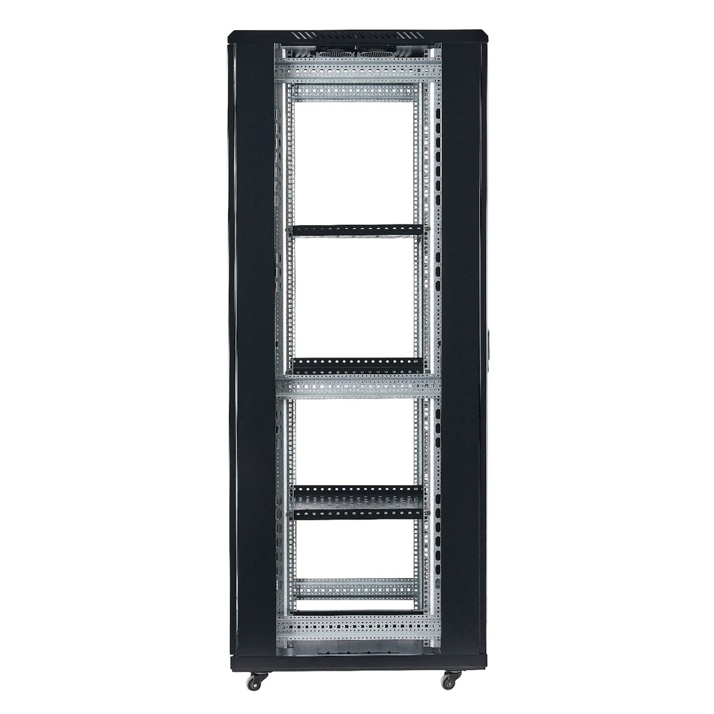 [FS6842-VDM/600x800] Onlink - Rack de Piso Cerrado 42U 600x800x2054mm con Puerta Frontal de Vidrio y Doble Puerta Trasera de Malla
