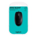 [M110-BLACK] Logitech - Mouse Optico Alambrico USB Silent [Negro]