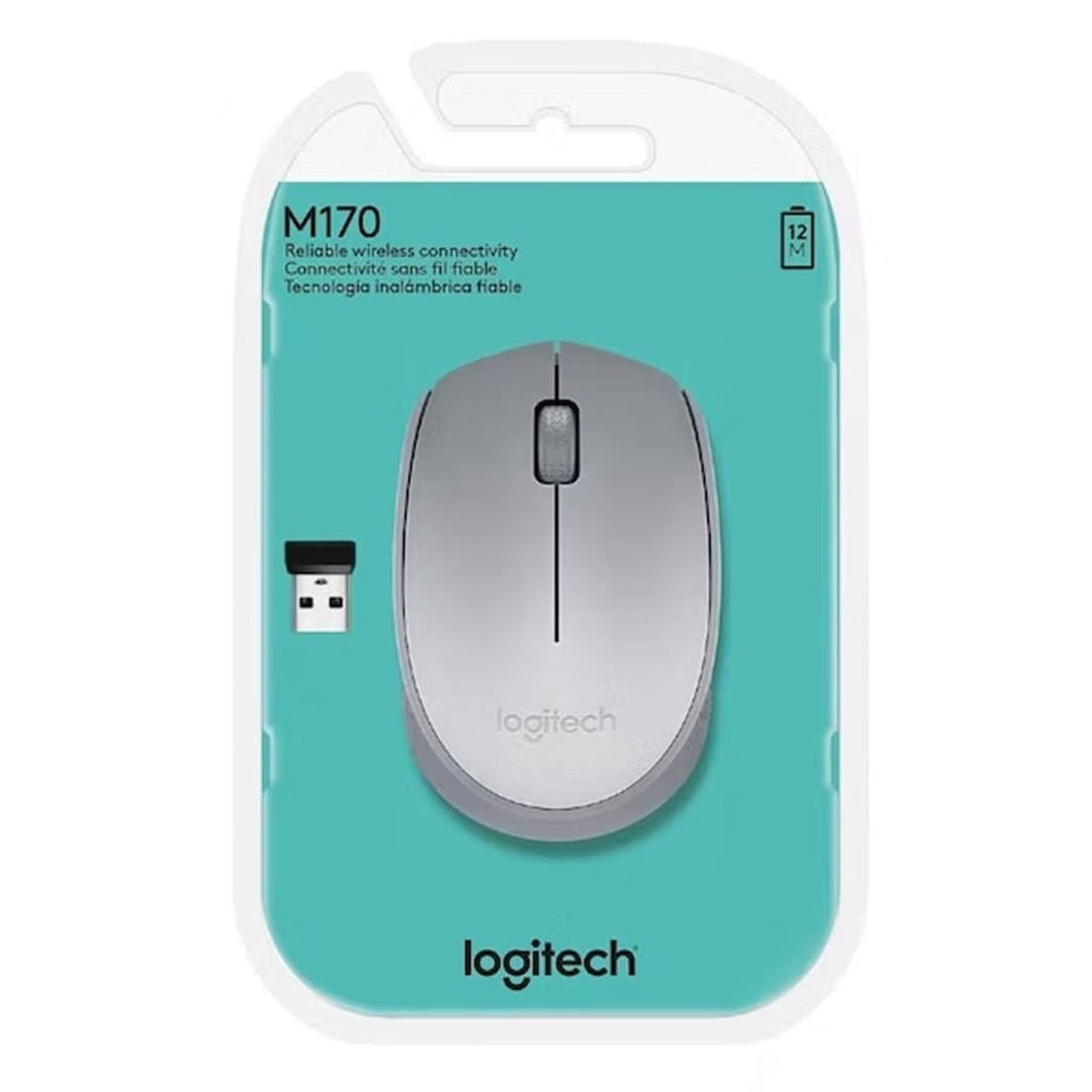 [M170-SILVER/GREY] Logitech - Mouse Inalambrico [Plata/Gris]