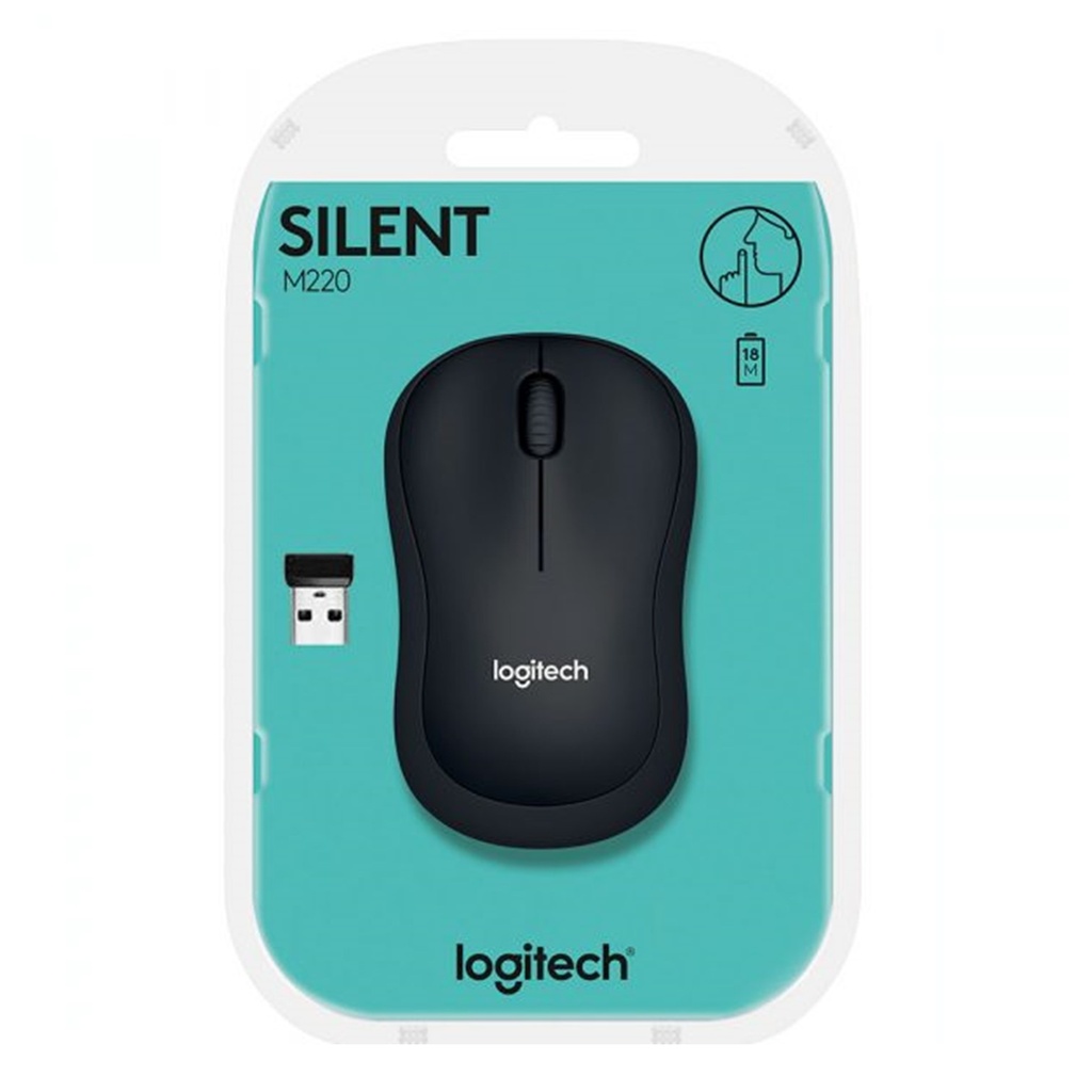 [M220-BLACK] Logitech - Mouse Inalambrico [Negro]