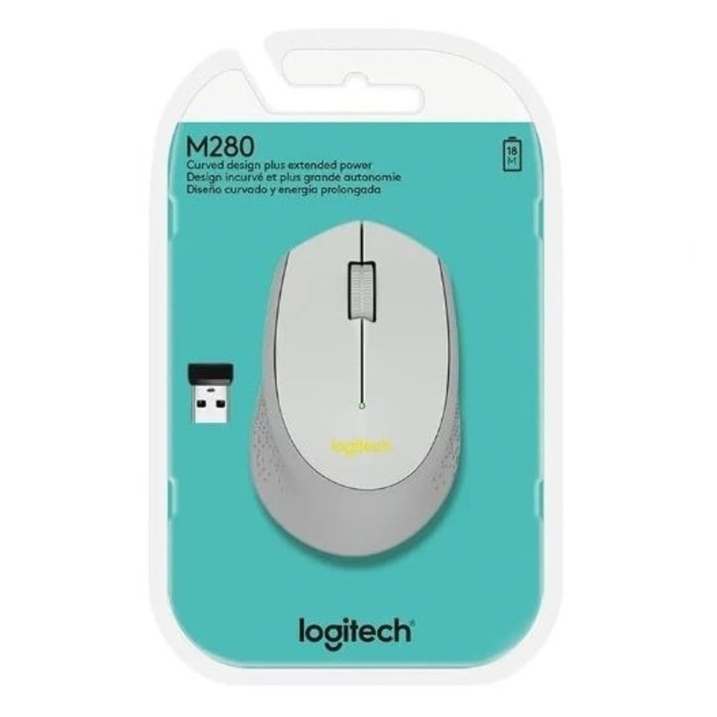 [M280-SILVER] Logitech - Mouse Inalambrico [Plata]