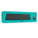 [MK235-BLACK/GREY] Logitech - Combo Teclado y Mouse Inalambrico [Español] [Negro/Gris]