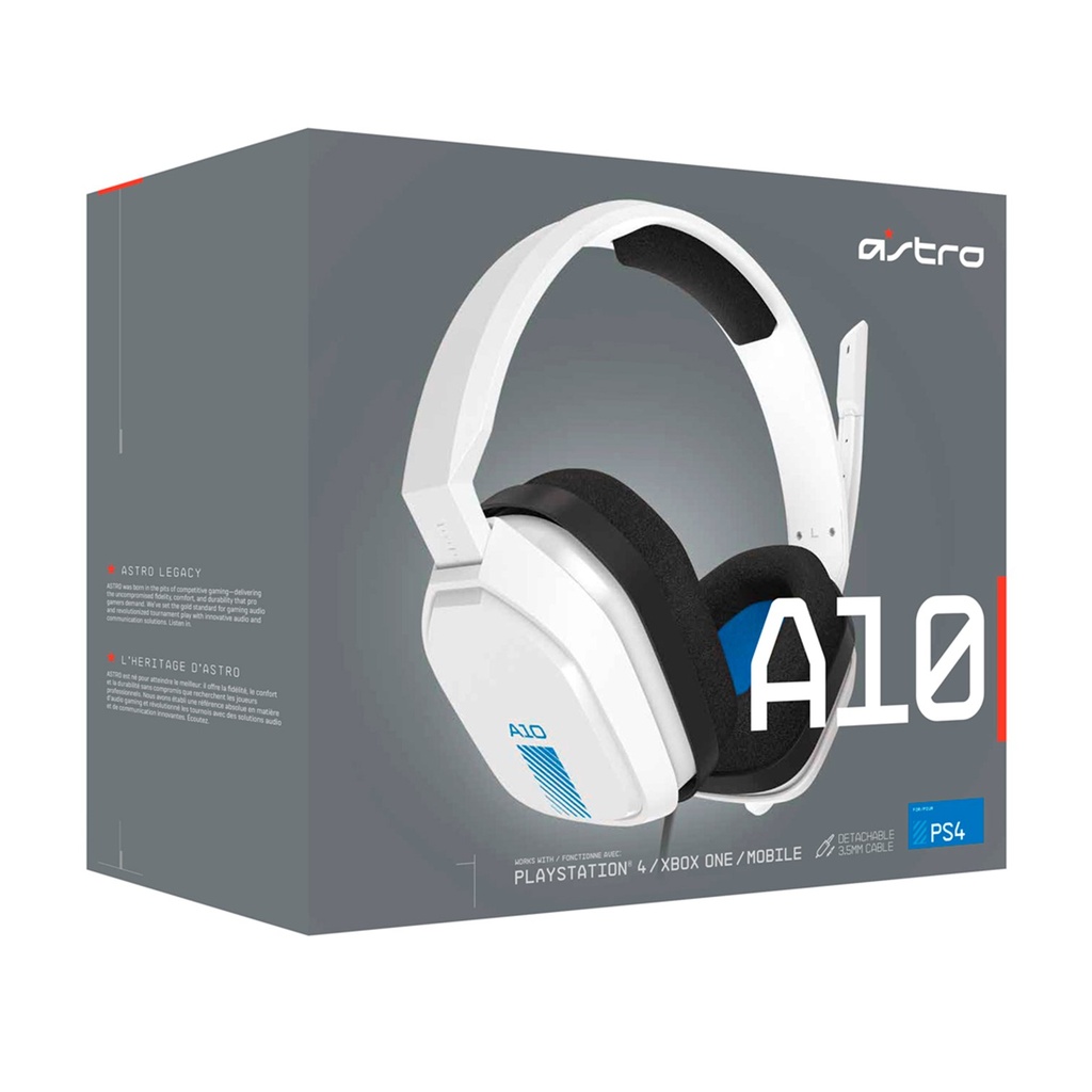 [A10-WHITE/BLUE] Astro By Logitech - Audifonos Gaming Headset [Blanco/Azul]