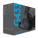 [G433] Logitech - Audifonos con Micrófono con Sonido Envolvente 7.1 Gaming 981-000668