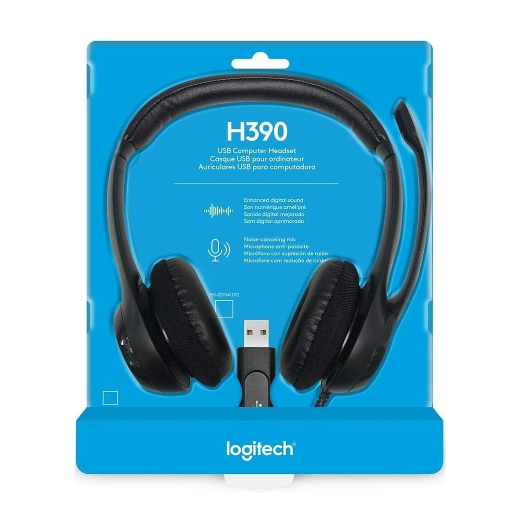 [H390] Logitech - Audifonos Estéreo con Micrófono para PC 981-000406