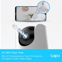[C225] Tapo by TP-Link - Cámara HD [2K] Inteligente de Vigilancia Rotatoria 360° Wifi