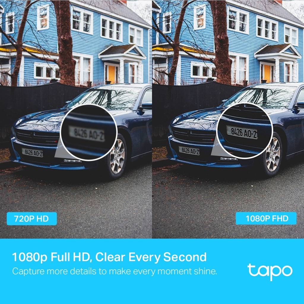 [C500] Tapo by TP-Link - Cámara HD 1080P [2MP] Inteligente de Vigilancia Rotatoria 360° Wifi