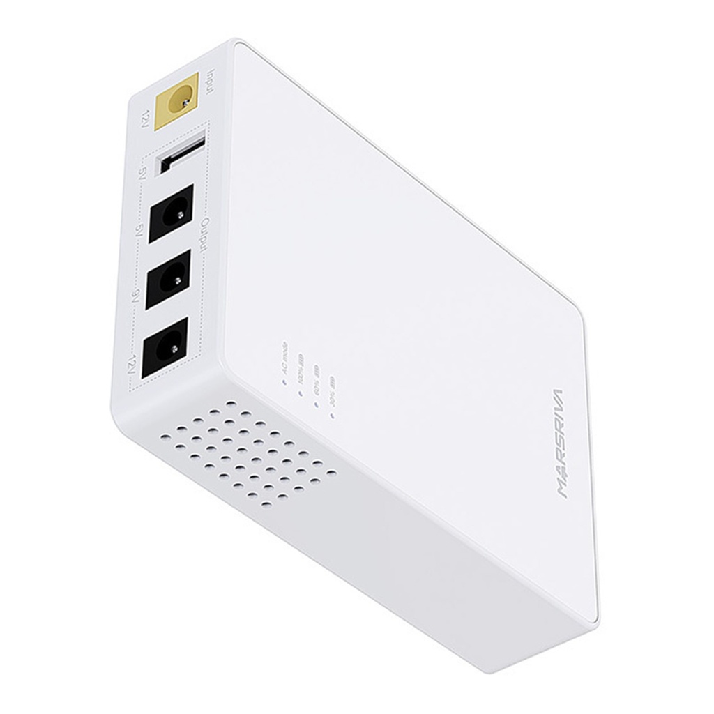 [KP3] Marsriva - Mini UPS 10.000Mah 18W 4 Puertos DC 5V/ 9V/ 12V y USB 5V