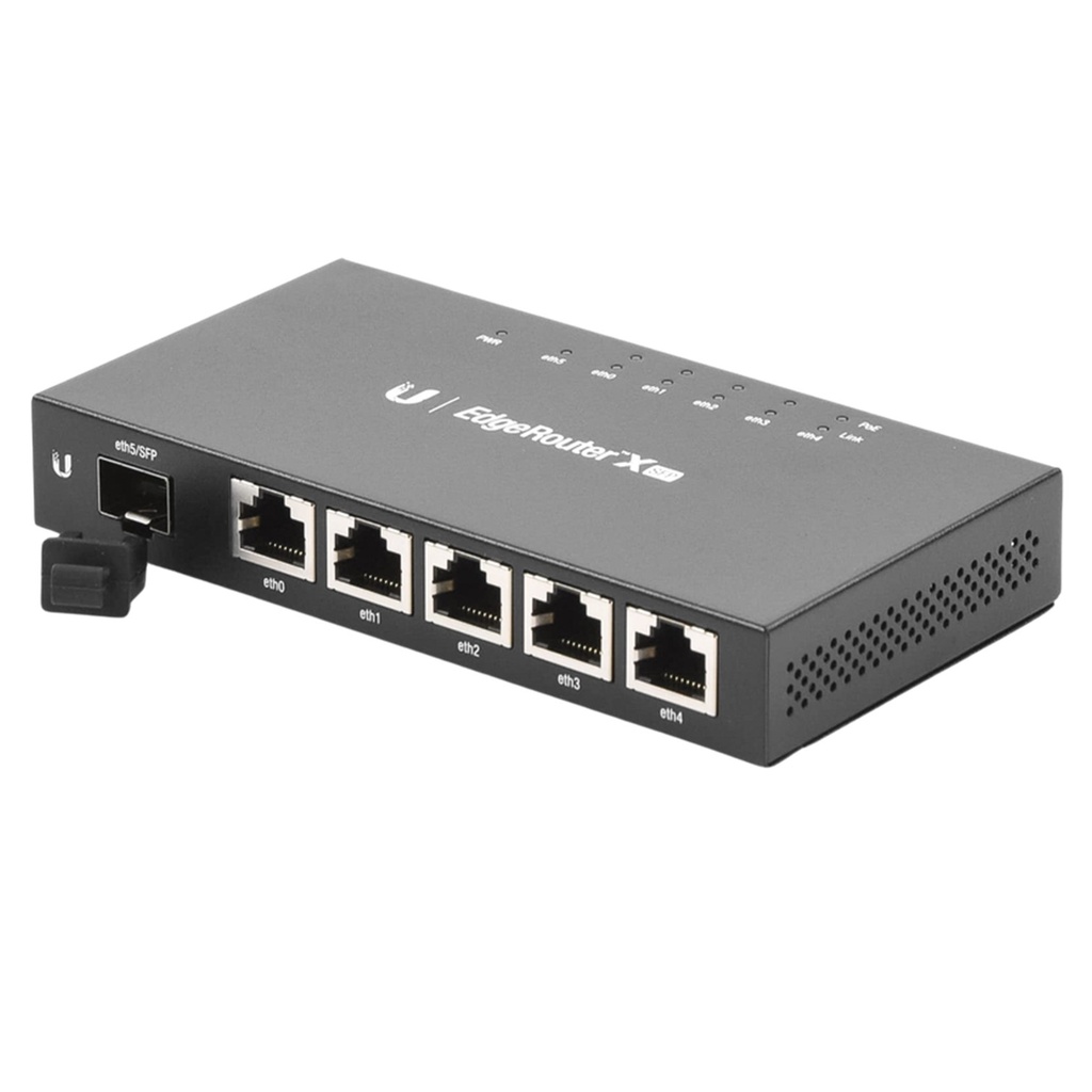 [ER-X-SFP] Ubiquiti - Router x SFP de 5 Puertos Gigabit + 1 Puerto SFP con Funciones Avanzadas de Ruteo