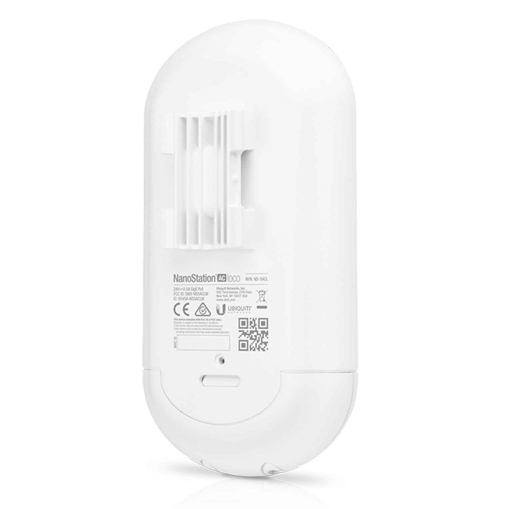 [LOCO5AC-5] Ubiquiti - NanoStation airMAX loco5AC CPE 450 Mbps 5 GHz con Antena Integrada de 13 dBi [5-Pack]