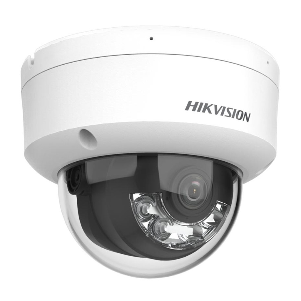 [DS-2CD1143G2-LIU(2.8mm)] Hikvision - Cámara HD Domo con Audio IP 2K [4MP] Lente 2.8mm Acusense Dual Light [Metal/Plástico]