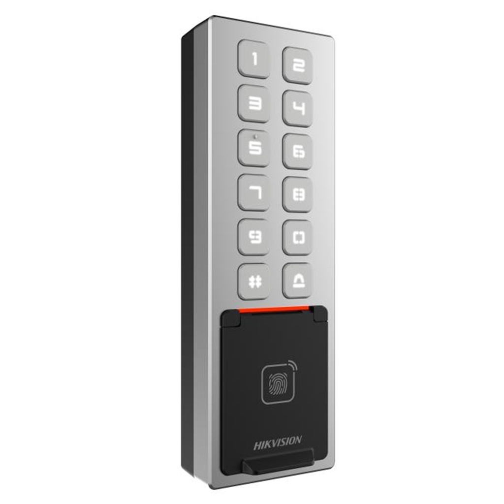 [DS-K1T805EBFWX] Hikvision - Terminal de Control de Acceso Tarjeta EM Card, Huella Digital, PIN y Bluetooth