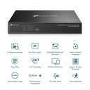 [NVR1008H-8MP] Vigi By TP-Link - NVR Grabador de Video en Red de 8 Canales POE