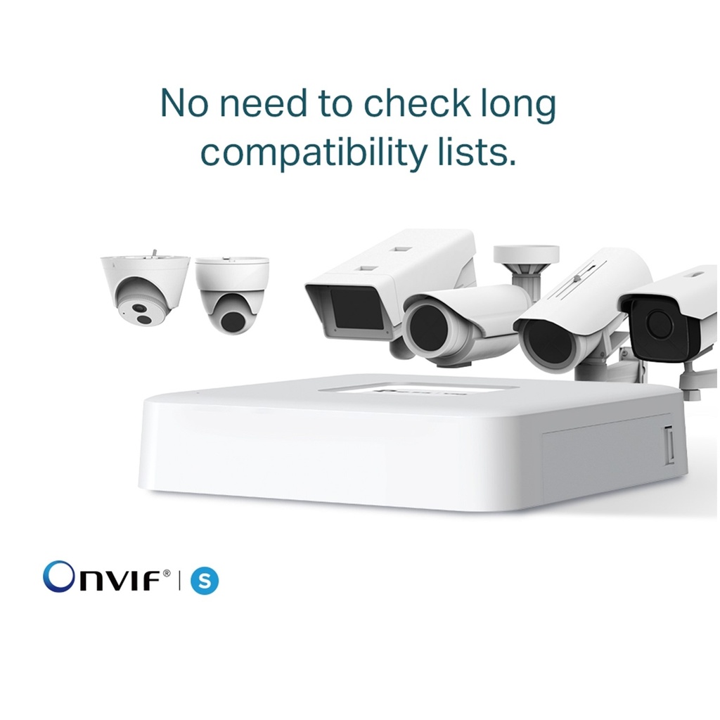 [NVR1104H-4P] Vigi By TP-Link - NVR Grabador de Video en Red de 4 Canales POE