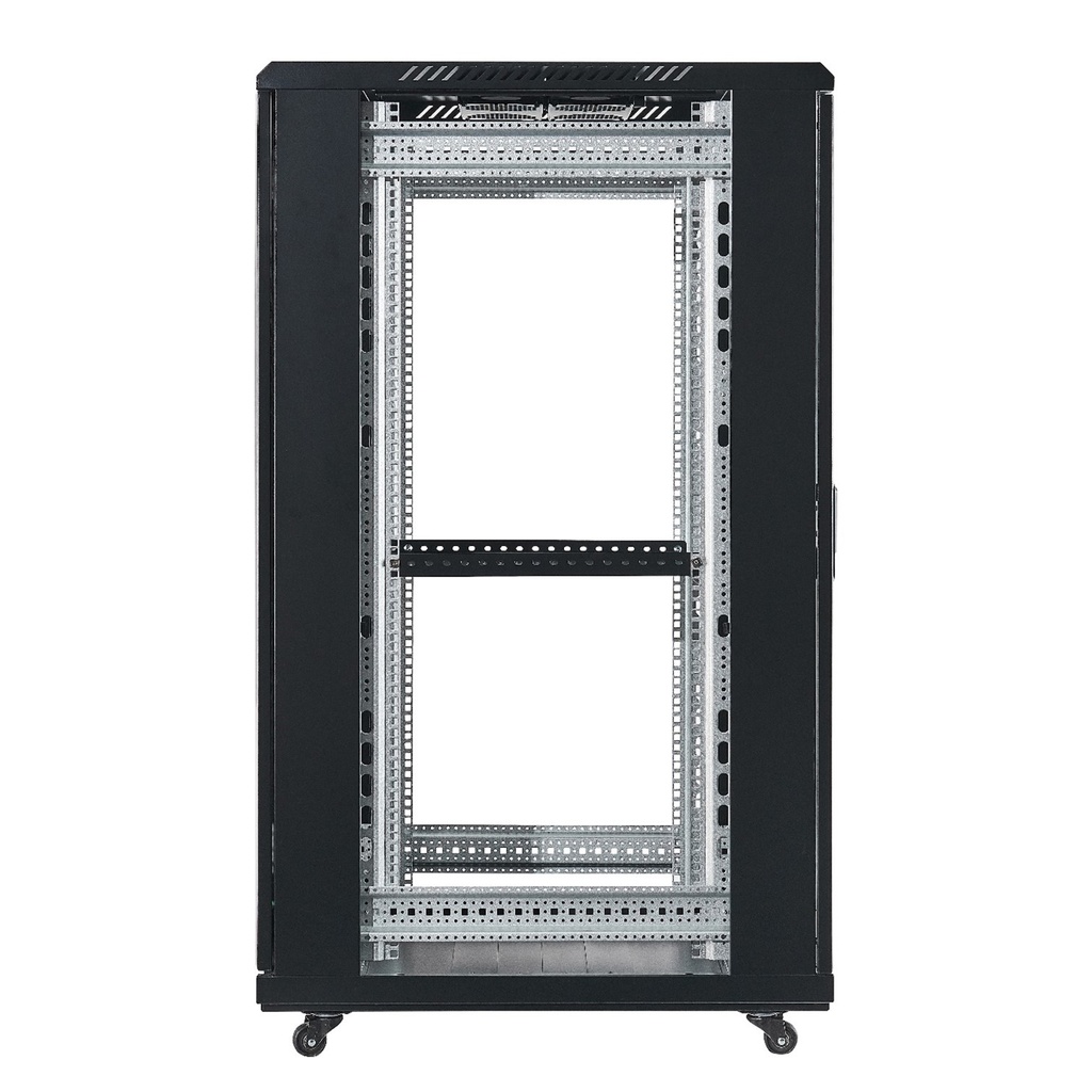 [FS6832-VDM/600x800] Onlink - Rack de Piso Cerrado 32U 600x800x1609mm con Puerta Frontal de Vidrio y Doble Puerta Trasera de Malla