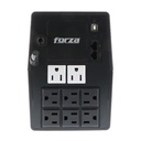 [SL-1011UL] Forza - UPS Interactivo 1000VA/600W Torre Pantalla LCD 110V [8] x NEMA 5-15R
