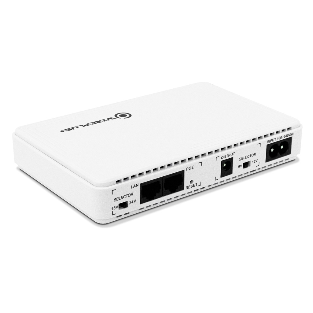[WP-MINI-21W] Wireplus - Mini UPS 21w 2200Mahx4 120v/ac  input output USB 5v Dc 9V o 12v poe 15V/24V