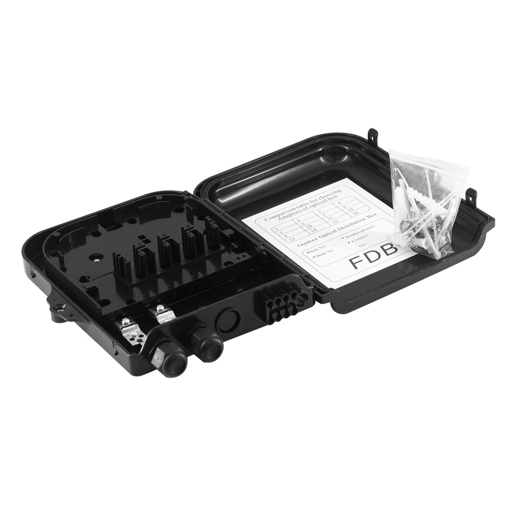 [ATB-CAJANAP8] Beconnect - Caja de Distribucion NAP [Vacia] FTTH  para exteriores 8 hilos Fibra Optica 