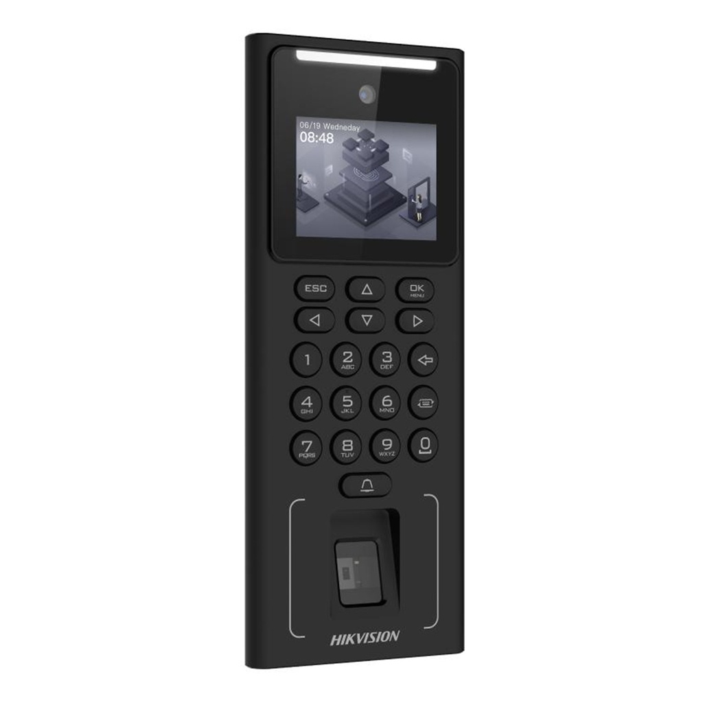 [DS-K1T321EFWX] Hikvision - Terminal Min Moe Wifi Facial Tarjeta Mifare Control de Acceso o Asistencia/ 500 Rostros y Lector de Tarjetas PROX EM
