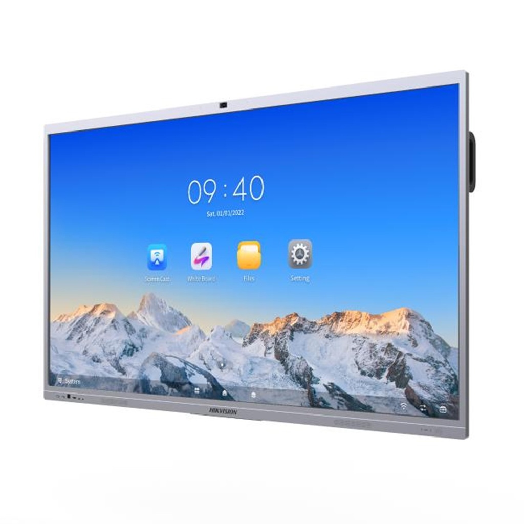 [DS-D5C65RB/B(EDLA)] Hikvision - Pantalla Interactiva Tactil Ultra HD 4K 3840 × 2160 de 65" con Cámara y Microfono [Incluye Base de Pared]