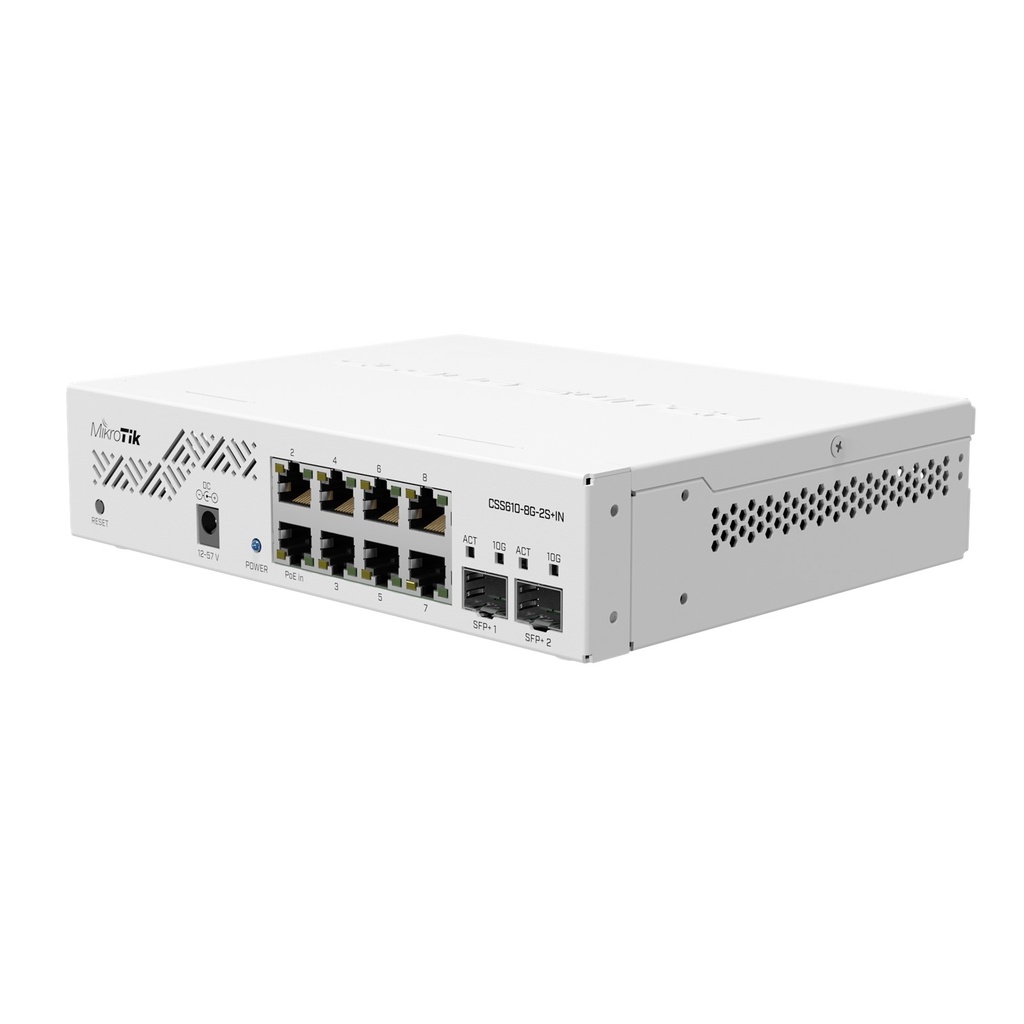 [CSS610-8G-2S+IN] Mikrotik - Cloud Smart Switch 610-8G-2S+IN with SwitchOS