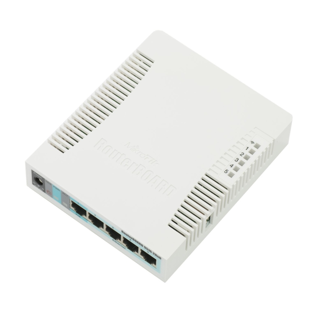 [RB951G‐2HnD] Mikrotik - 2.4Ghz AP, 5xGigabit Ethernet, USB, 600MHz CPU, 128MB RAM