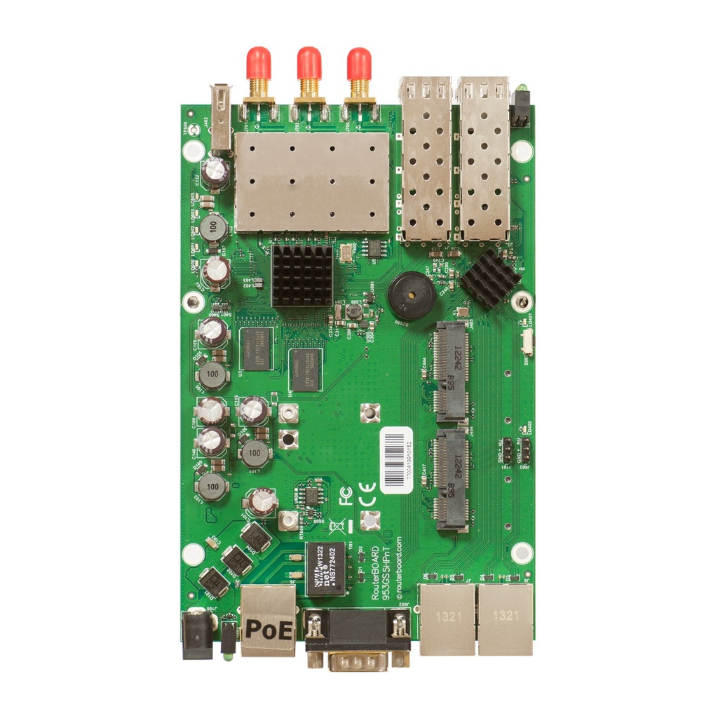[RB953GS‐5HnT‐RP] Mikrotik - RouterBOARD 953GS-5HnT-RP is our first product with 5GHz 3x3 MIMO